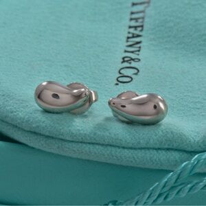 Tiffany & Co Teardrop Earrings Back Stud Earrings.